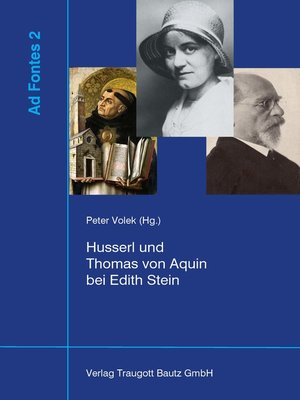 cover image of Husserl und Thomas von Aquin bei Edith Stein